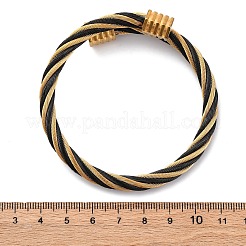 304 Stainless Steel Torque Bangles for Women&nbsp;BJEW-P310-21MC
