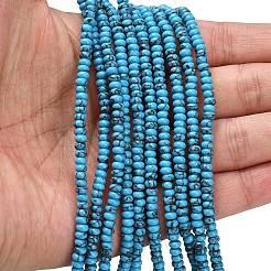 Synthetic Turquoise Beads Strands&nbsp;G-L635-A10-4x2mm-01