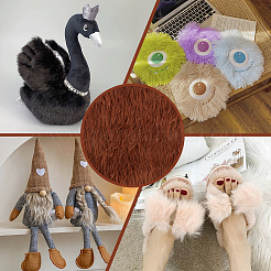 Imitation Rabbit Hair Faux Fur Polyester Fabric&nbsp;DIY-WH0032-91C