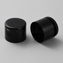 ペットボトルキャップ  フリップトップキャップ  ストライプの列  ブラック  31x23.5mm  内径：28mm&nbsp;KY-WH0002-09