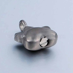 ステンレス鋼のペンダントネックレス  足跡の骨壷の遺灰ネックレス  アンティークシルバー  21.65インチ（55cm）&nbsp;PW-WG603B7-01