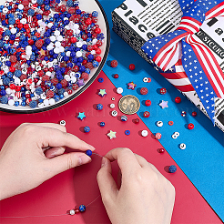 Independence Day Theme Acrylic Beads Kits&nbsp;TACR-PH0001-89