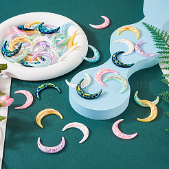 70Pcs 7 Colors Opaque Resin Cabochons&nbsp;CRES-TA0001-22