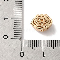Brass Micro Pave Clear Cubic Zirconia Beads&nbsp;KK-G503-10G