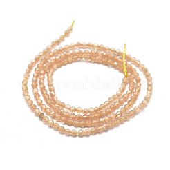 キャッツアイビーズ連売り  ラウンド  多面カット  ミックスカラー  2mm  穴：0.2mm  14.17~14.57インチ（36~37cm）  174~184個/連&nbsp;CE-I005-A06