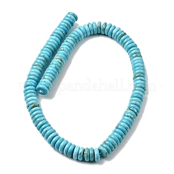 天然石ハウライトビーズ連売り  ロンデル  染め  10x3mm  穴：0.5mm  約118個/連  15.63''（39.7センチメートル）&nbsp;G-H345-B01-04