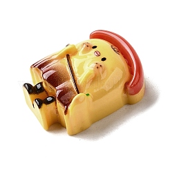 赤いかわいい不透明樹脂カボション  ひよこ  24.5x18x10.5mm&nbsp;RESI-L046-A05