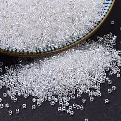 MIYUKIデリカビーズ  シリンダー  日本製シードビーズ  11/0  （db0051)クリスタルab  1.3x1.6mm  穴：0.8mm  約10000個/袋  50 G /袋&nbsp;SEED-X0054-DB0051