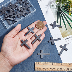 22Pcs Synthetic Non-magnetic Synthetic Hematite Pendants&nbsp;G-HY0002-04