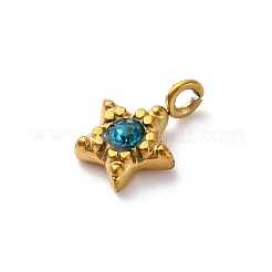 304 Stainless Steel Rhinestone Charms&nbsp;STAS-I331-26G