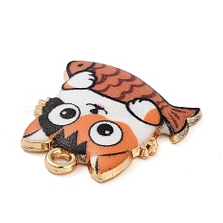 Rack Plating Alloy Enamel Pendants&nbsp;FIND-Q099-11G