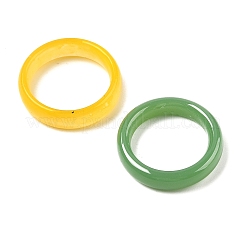 Glass Imitation Agate Finger Rings for Women&nbsp;RJEW-A055-01