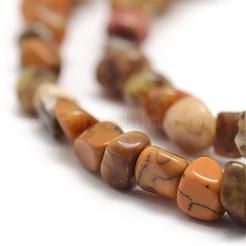 Natural Yellow Moss Agate Beads Strands&nbsp;G-F465-10