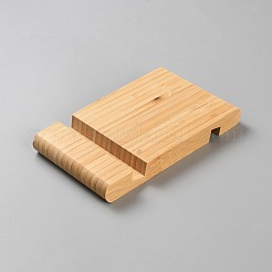 竹製携帯電話ホルダー  長方形  バリーウッド  12.9x7.85x1.5cm&nbsp;DJEW-WH0090-01A