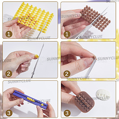 2 Bags 2 Styles Letters & Numbers PP Plastic Cookie Stamps&nbsp;DIY-SC0033-51