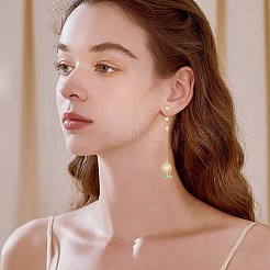 8 Pair 2 Color Flat Round Brass Micro Pave Cubic Zirconia Stud Earring Findings&nbsp;ZIRC-SZ0005-03