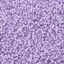 MIYUKIデリカビーズ  シリンダー  日本製シードビーズ  11/0  （db0629)ライラックシルバーライニングアラバスター  1.3x1.6mm  穴：0.8mm  約10000個/袋  50 G /袋&nbsp;SEED-X0054-DB0629