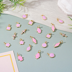 21Pcs 7 Styles Brass Enamel Charms&nbsp;KK-TA0003-19B
