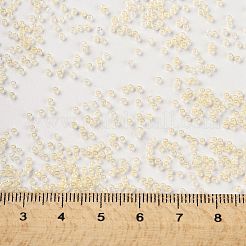 TOHOラウンドシードビーズ  日本製シードビーズ  （352)つの内側の色のクリスタル/バターイエロー  15/0  1.5mm  穴：0.7mm  約3000PCS /ボトル  10 G /ボトル&nbsp;SEED-JPTR15-0352