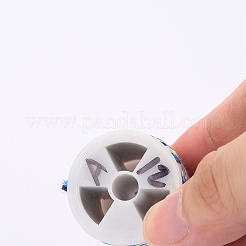 メタリック糸を使用した4本撚りポリコットンコード  手作りマクラメ綿ロープ  ひも壁掛け用植物ハンガー  カラフル  1.5mm  約4.3ヤード（4m）/ロール&nbsp;X1-OCOR-Z003-D21