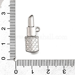 304ステンレスペンダント  口紅  ステンレス鋼色  10x25x2.5mm  穴：1.6mm&nbsp;STAS-Z163-17P