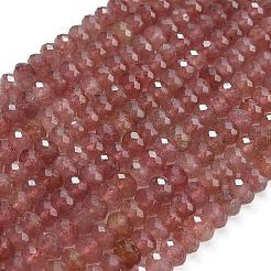 Natural Strawberry Quartz Beads Strands&nbsp;G-C280-A18-02