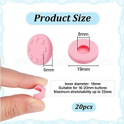 Silicone Button Covers for Jeans&nbsp;FIND-WH0139-833D