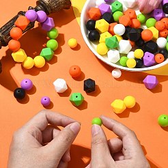 Halloween Theme 100Pcs 18 Styles Silicone Beads&nbsp;SIL-CJ0002-36