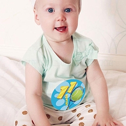 1~12 Months Number & Sports Meet Themes Baby Milestone Stickers&nbsp;DIY-H127-B05