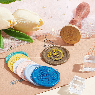 ワックスシーリングスタンプセット シーリングワックススタンプ真鍮製