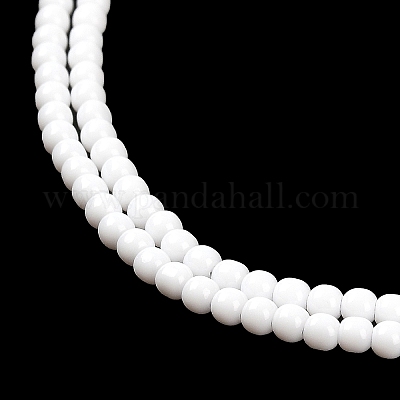 Imitation Jade Glass Beads Strands&nbsp;GLAA-K062-A01-08-1