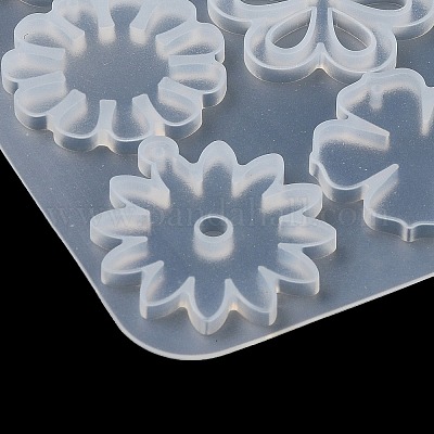 花の DIY ペンダントシリコンモールド レジン型 UVレジン用 エポキシ