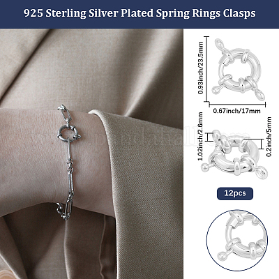 12Pcs Brass Spring Ring Clasps&nbsp;KK-BBC0024-17B-1
