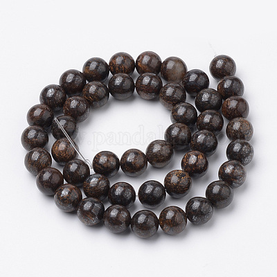 Natural Bronzite Beads Strands&nbsp;G-S272-01-8mm-1
