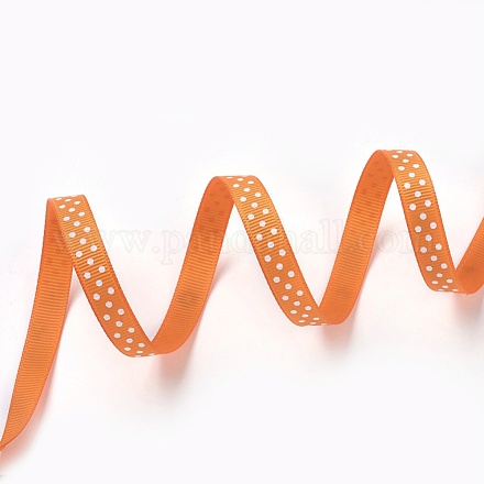 Poca Ribbon Wholesale Polka Dot Ribbon Grosgrain Ribbon - Pandahall.com