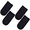 Polyester Resistant Pot Holder Sleeve Set, Rectangle, Black, 155x75x16mm, 4pcs