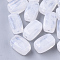 Acrylic Beads, Imitation Gemstone Style, Cuboid, Clear, 13x7.5x7.5mm, Hole: 1.6mm, about 700pcs/500g.