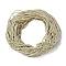 Polyester Cord, Twisted Cord, Beige, 5mm, about 97~100m/bundle
