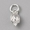 Brass Charms, with Jump Ring, Silver, 12x6.5x5.5mm, Hole: 4mm.