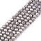 Electroplate Glass Beads Strands, Opaque Solid Color, AB Color Plated, Faceted, Rondelle, Gainsboro, 3.5~3.8x3mm, Hole: 0.4mm, about 105~110pcs/strand, 29~31cm