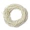 Polyester Cord, Twisted Cord, Cornsilk, 5mm, about 97~100m/bundle