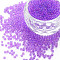 DIY Nail Art Decoration Mini Glass Beads, Tiny Caviar Nail Beads, AB Color Plated, Round, No Hole, Medium Orchid, 2mm, about 450g/bag