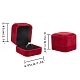 Square Velvet Ring Boxes&nbsp;VBOX-WH0002-01B-2