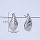 Irregular Texture Teardrop Brass Stud Earrings&nbsp;YK5502-4