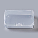 プラスチックビーズ収納ケース  長方形  透明  11.6x8.6x2.9cm&nbsp;CON-F005-14-A-1