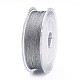 ポリエステルメタリック糸  グレー  1mm  約32.8ヤード（30m）/ロール&nbsp;OCOR-G006-02-1.0mm-37-2