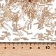 ガラス竹ビーズ  銀並ぶ  小麦  6~8x1.8mm  穴：0.6mm  10000個/ポンド&nbsp;TSDB6MM39A-3