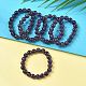 Natural Amethyst Bead Stretch Bracelets&nbsp;BJEW-K212-C-034-1