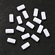 不透明なアクリルビーズ  長方形  ホワイト  8x4x3mm  穴：1mm&nbsp;OACR-M018-02C-1