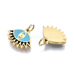 316 Surgical Stainless Steel Enamel Charms&nbsp;X-STAS-S116-399G